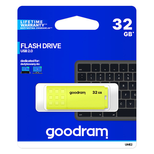Goodram USB 2.0 flash disk - UME2 žlutý.jpg