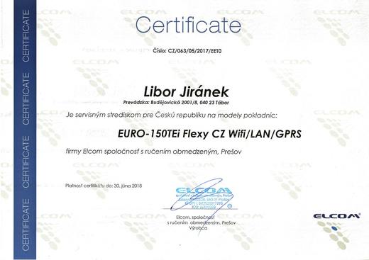 EET registrační pokladny Euro 150  2017.JPG
