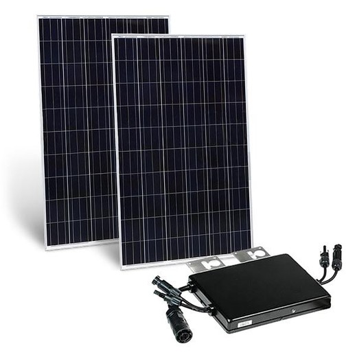 GridFree sada - 2x solární panel + mikroměnič