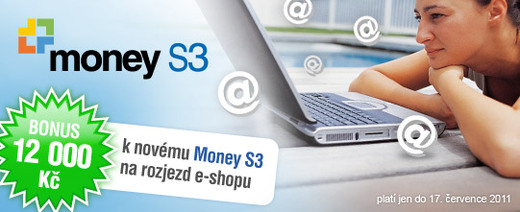 12.000,- Kč bonus k Money S3 a eshopu.